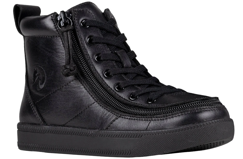 Black To The Floor Leather BILLY Classic Lace Highs