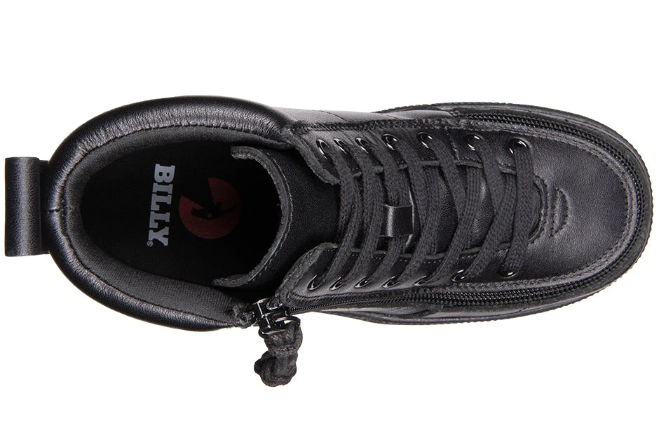 Black To The Floor Leather BILLY Classic Lace Highs - Image 3