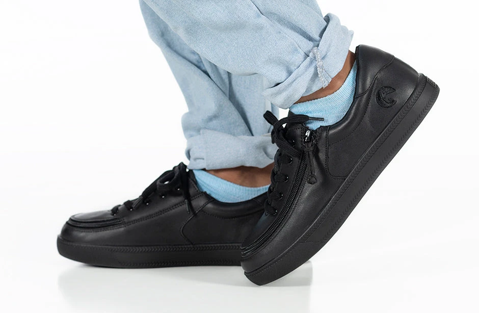 Black To The Floor Leather BILLY Classic Lace Lows - Image 6