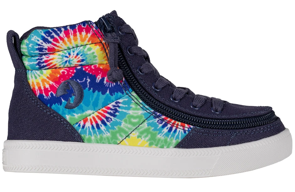 Navy Tie Dye BILLY Street High Tops - Image 2