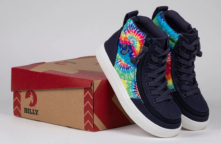 Navy Tie Dye BILLY Street High Tops - Image 7