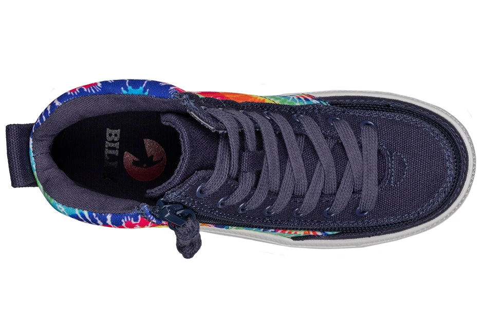 Navy Tie Dye BILLY Street High Tops - Image 3