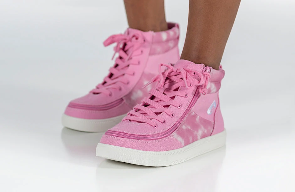 Pink Tie Dye BILLY Street High Tops - Image 10