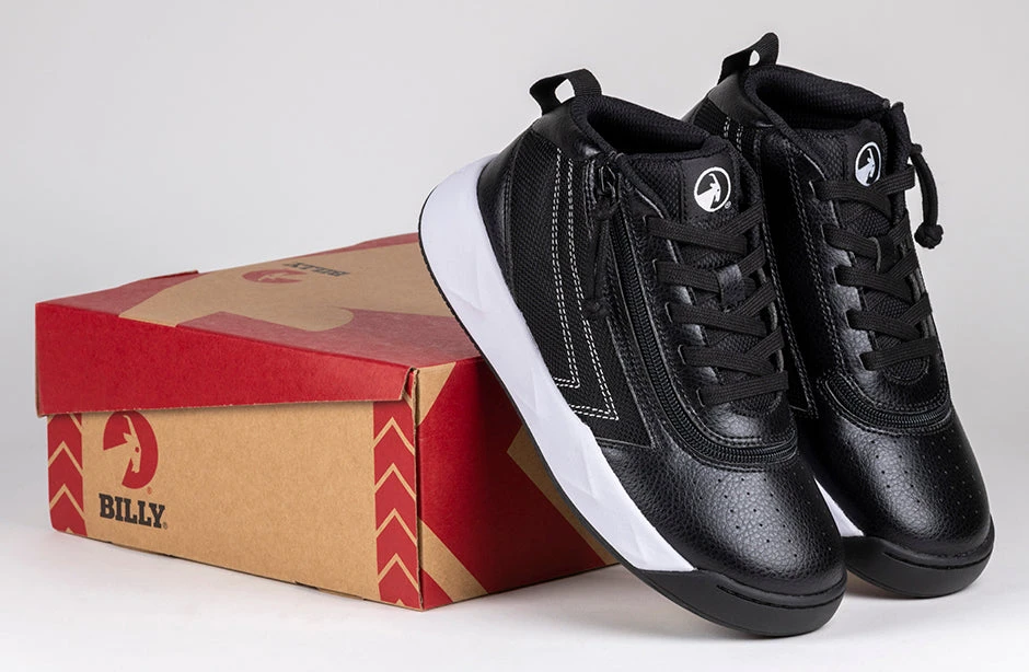 FINAL SALE - Black/White BILLY Sport Hoop Athletic Sneakers - Image 7