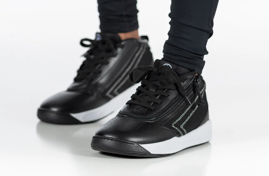 FINAL SALE - Black/White BILLY Sport Hoop Athletic Sneakers - Image 10