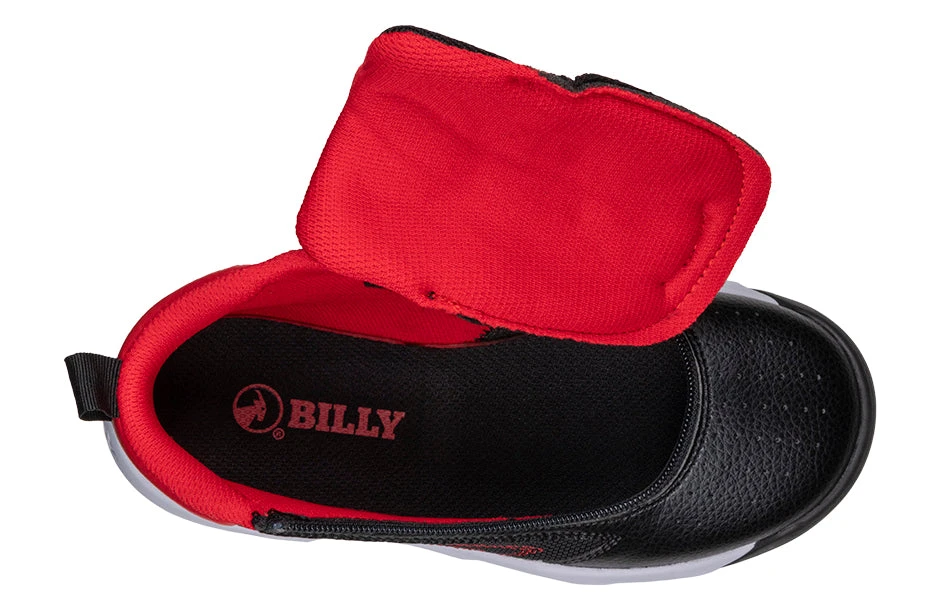 FINAL SALE - Black/Red BILLY Sport Hoop Athletic Sneakers - Image 4