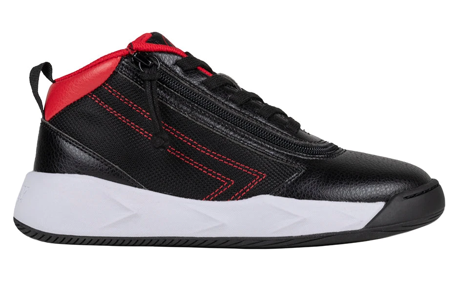FINAL SALE - Black/Red BILLY Sport Hoop Athletic Sneakers - Image 2