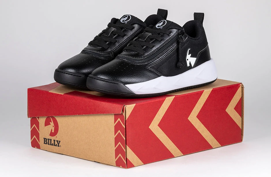 FINAL SALE - Black/White BILLY Sport Court Athletic Sneakers - Image 6