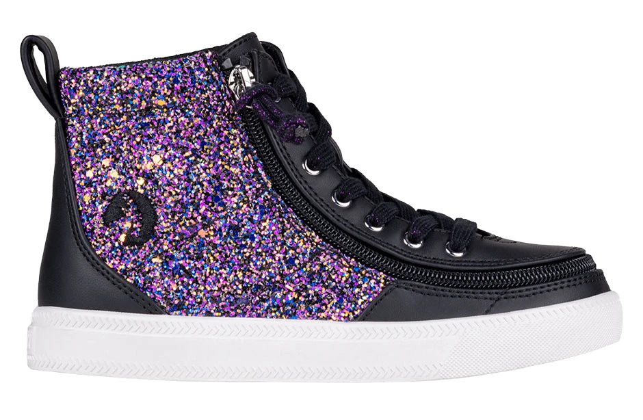 Black Fuchsia Glitz BILLY Classic Lace High Tops - Image 2