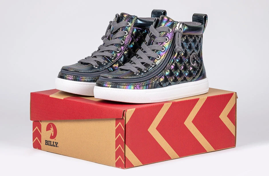 Graphite Rainbow BILLY Classic Quilt High Tops - Image 7