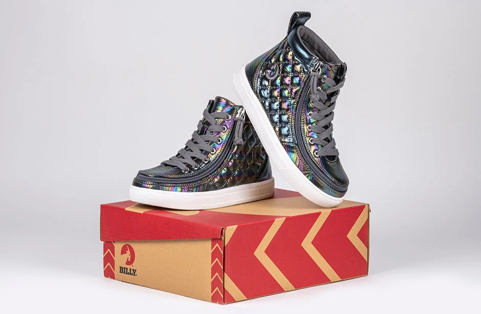 Graphite Rainbow BILLY Classic Quilt High Tops - Image 9