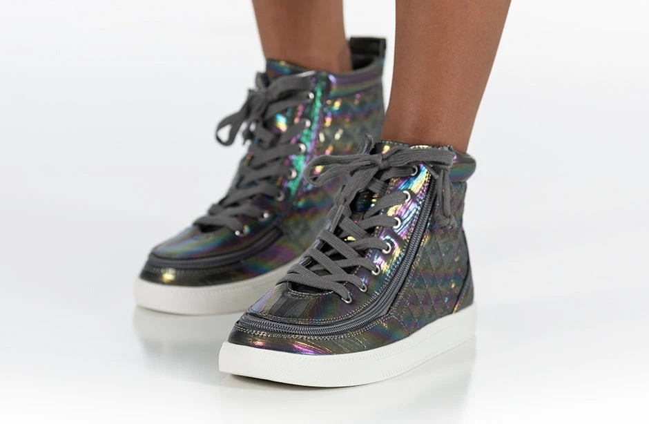 Graphite Rainbow BILLY Classic Quilt High Tops - Image 11
