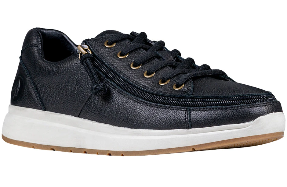 Men's Black Leather BILLY Comfort Lows