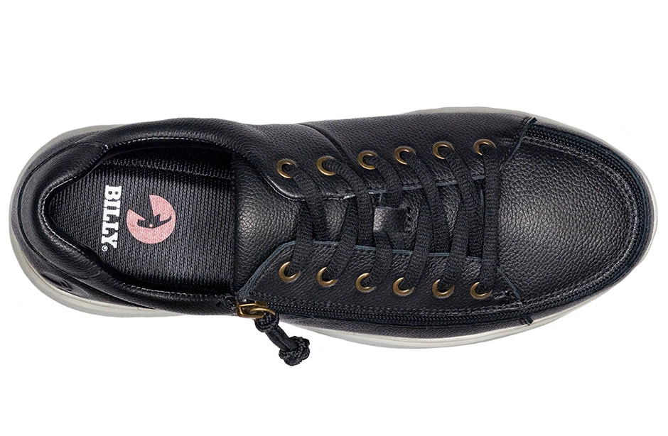 Men's Black Leather BILLY Comfort Lows - Image 3