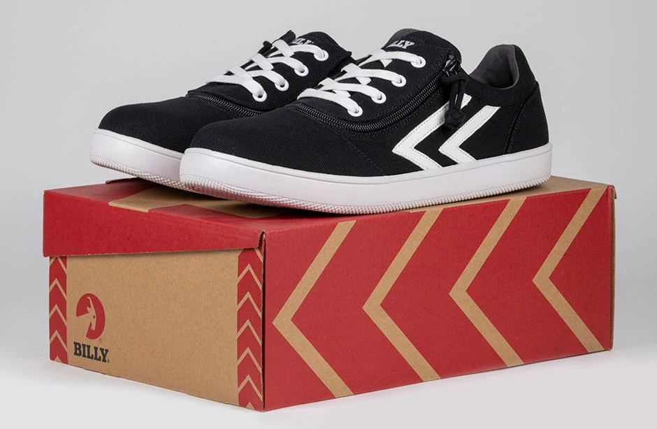 Men's Black/White BILLY CS Sneaker Low Tops - Image 7