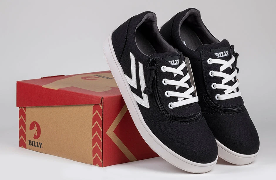 Men's Black/White BILLY CS Sneaker Low Tops - Image 8