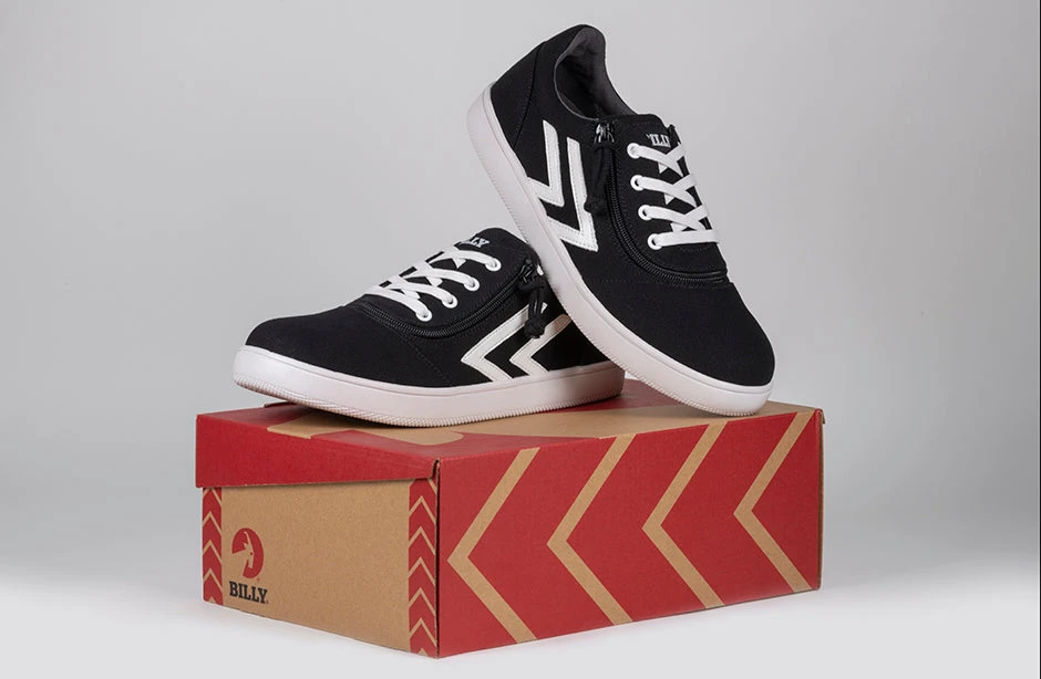 Men's Black/White BILLY CS Sneaker Low Tops - Image 9