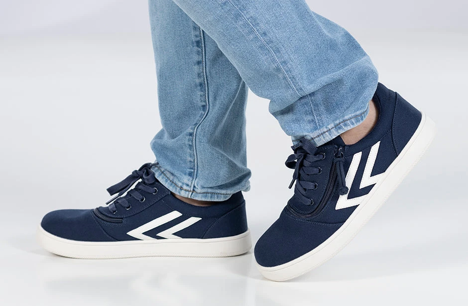 Men's Navy/White BILLY CS Sneaker Low Tops - Image 10