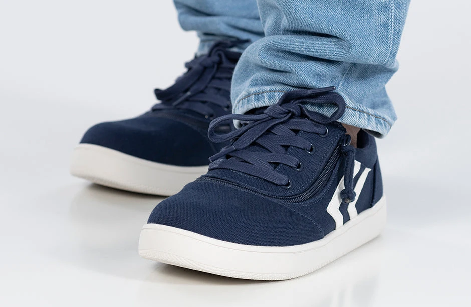 Men's Navy/White BILLY CS Sneaker Low Tops - Image 11