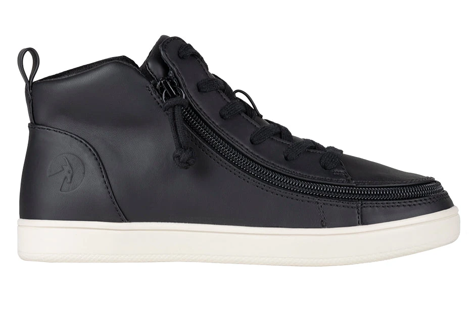 FINAL SALE - Women's Black BILLY Sneaker Lace Mid Tops - Image 2