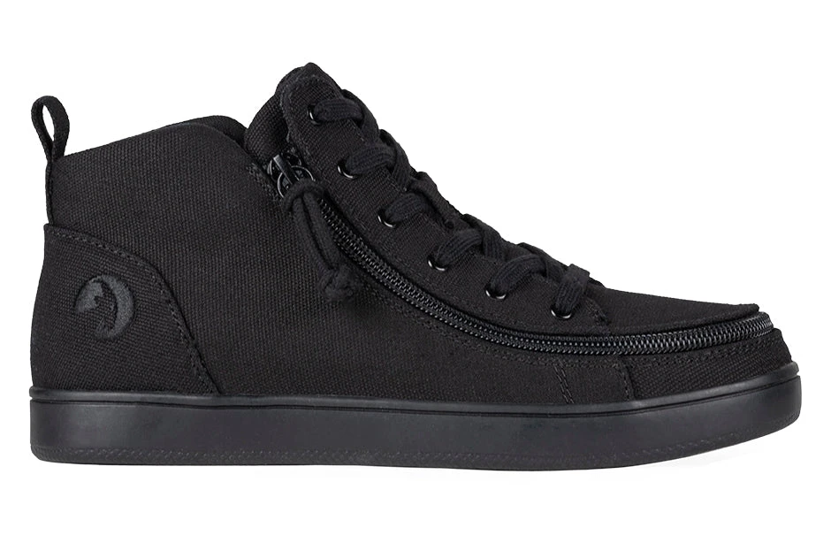 FINAL SALE - Women's Black To The Floor BILLY Sneaker Lace Mid Tops - Image 2