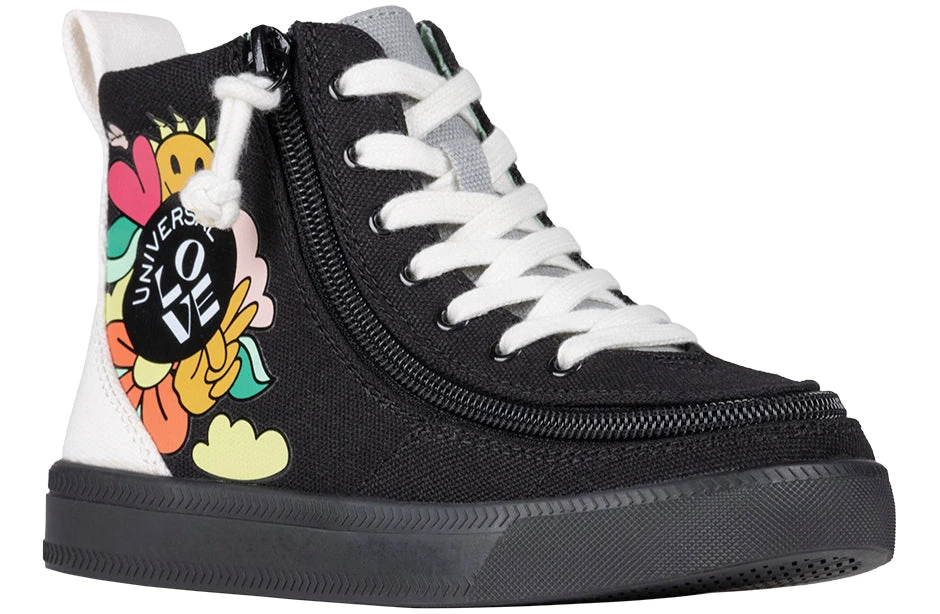 UNI Love Black Multi BILLY Classic Lace High Tops