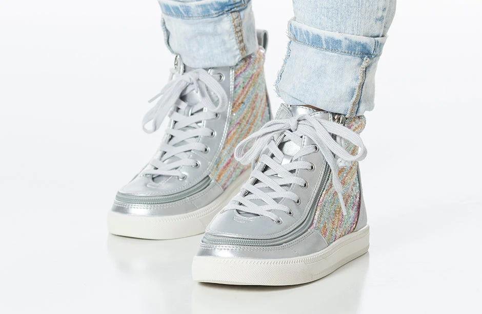 Silver Rainbow BILLY Classic Lace High Tops - Image 11