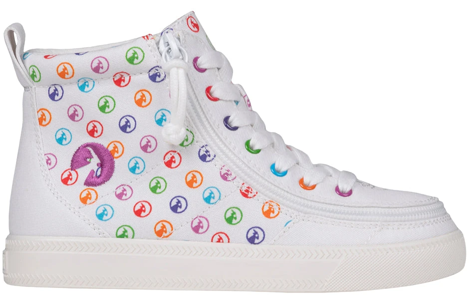 Rainbow Polka BILLY Classic Lace High Tops - Image 2