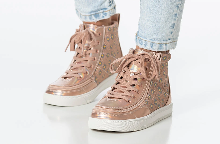 Rose Gold Daisy BILLY Classic Lace High Tops - Image 11