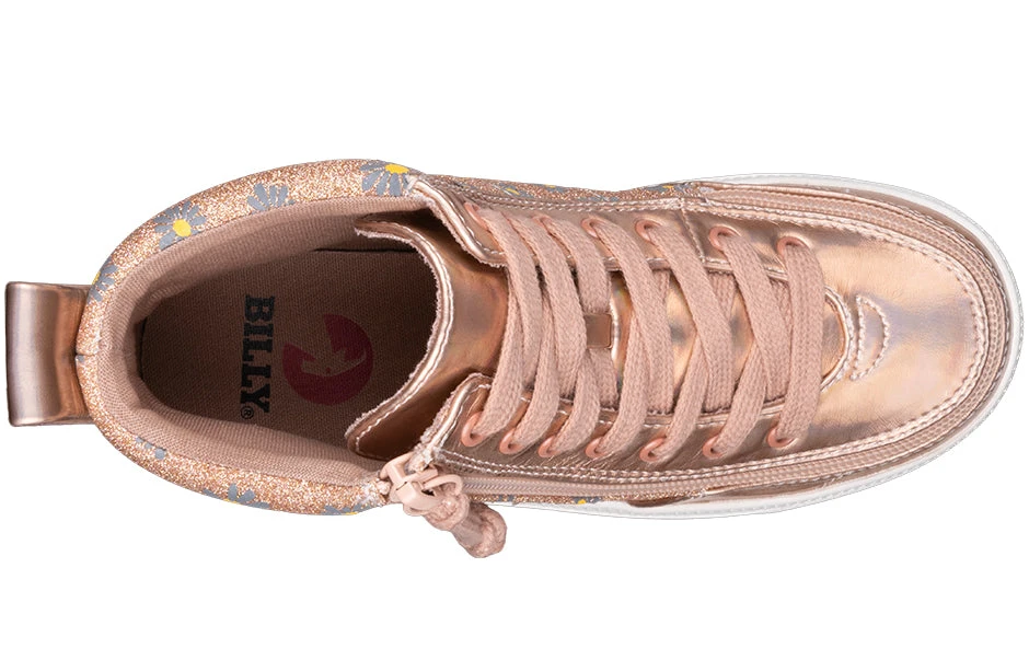 Rose Gold Daisy BILLY Classic Lace High Tops - Image 4