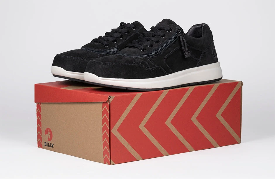 Men's Black Suede BILLY Comfort Joggers - Image 7