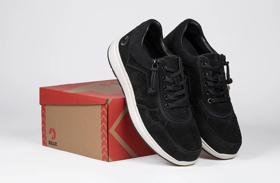 Men's Black Suede BILLY Comfort Joggers - Image 8