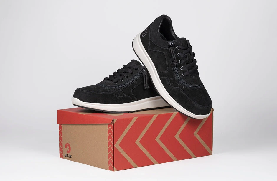 Men's Black Suede BILLY Comfort Joggers - Image 9